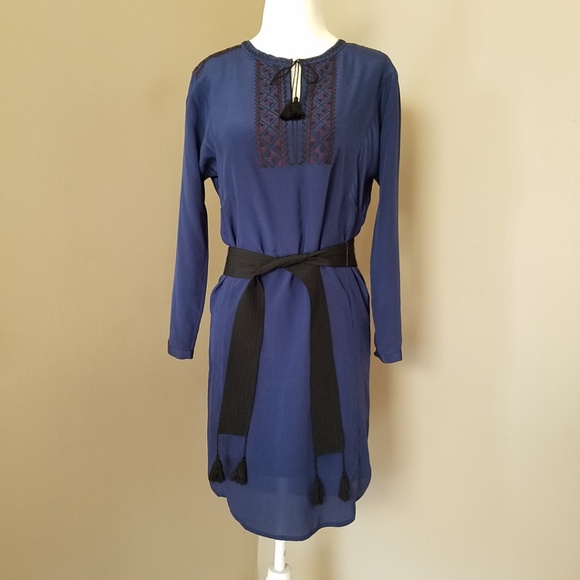 Madewell Silk Embroidered Prologue Dress Size XXS - Picture 2 of 8